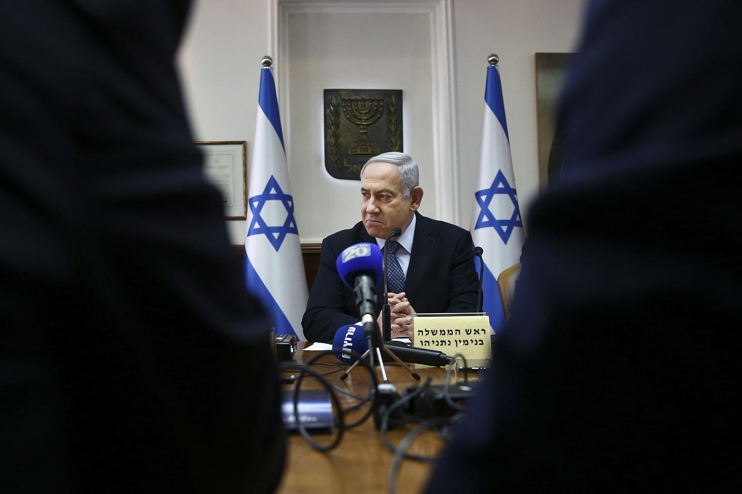 صورة أرشيفية لرئيس الوزراء الإسرائيلي بنيامين نتنياهو. أ ف ب 