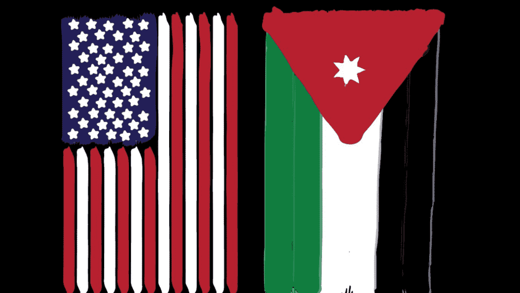 علما الأردن والولايات المتحدة الأميركية. (السفارة الأميركية في عمّان)