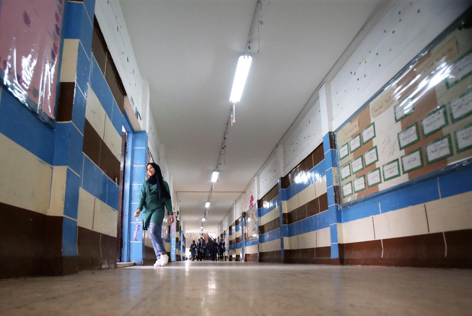 صورة أرشيفية من داخل إحدى المدارس التابعة لوكالة أونروا في الأردن. (صلاح ملكاوي/المملكة)