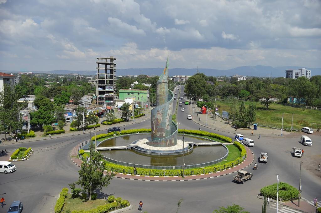 منظر من مدينة أواسا، عاصمة الأمم الجنوبية في إثيوبيا، 21 نوفمبر/تشرين الثاني 2019. (أ ف ب)