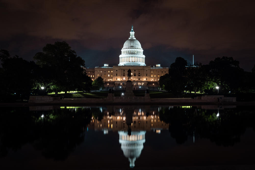 مبنى الكابيتول مقر الكونغرس الأميركي في العاصمة واشنطن. (shutterstock)
