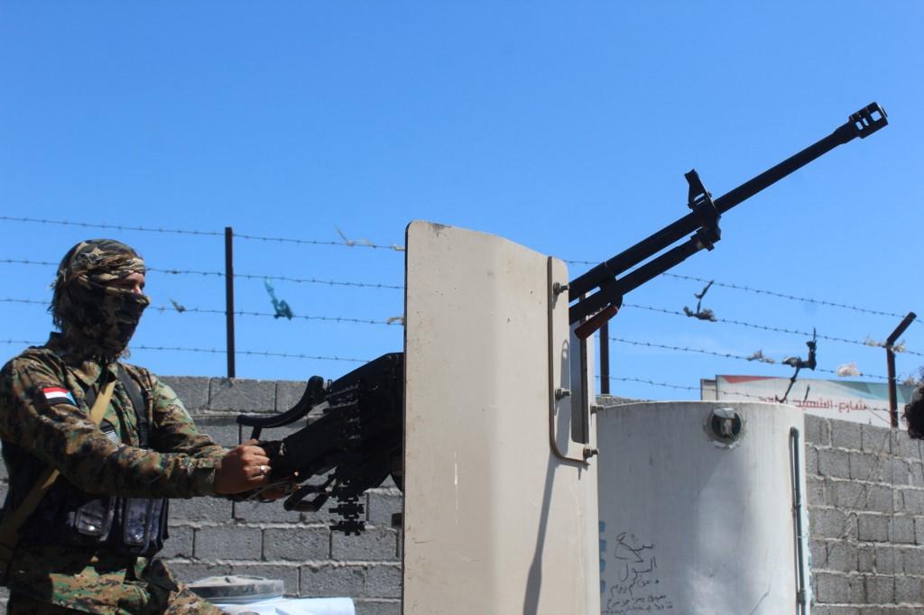 عضو في قوات الأمن اليمنية يؤمن منطقة في مدينة عدن الجنوبية .9 ديسمبر 2019. صالح العبيدي / أ ف ب