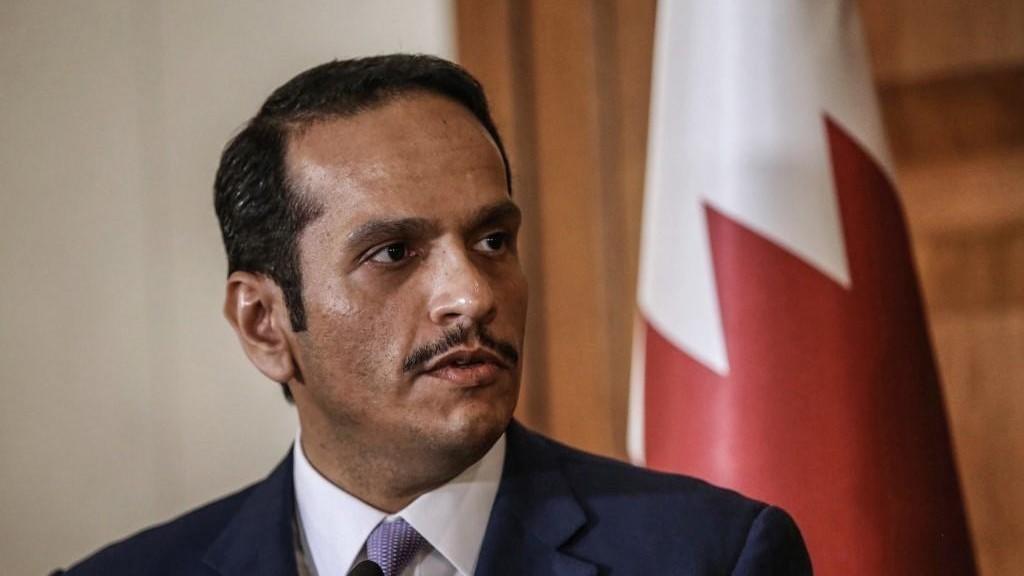 وزير الخارجية القطري محمد بن عبد الرحمن آل ثاني، 9 نيسان/أبريل 2019. (أ ف ب)