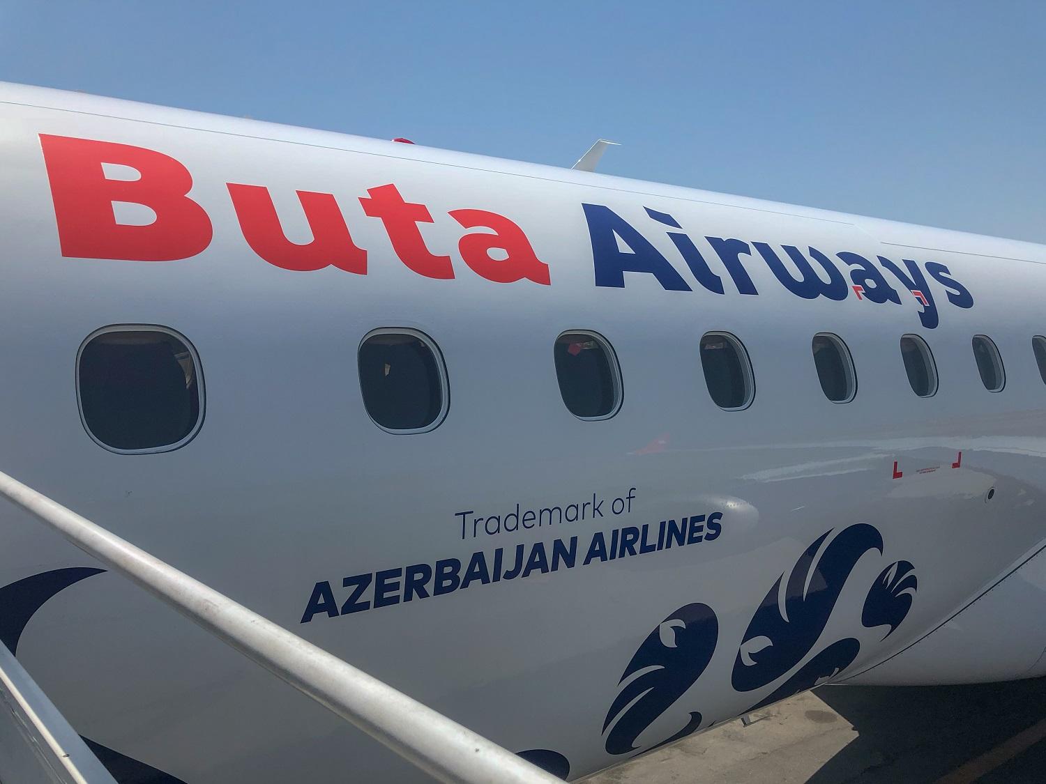 طائرة تابعة لشركة"بوتا" وهي شركة طيران أذرية منخفضة الكلفة مقرها باكو. أذربيجان. 14 تموز (يوليو) 2018.(shutterstock)