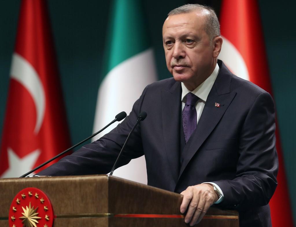 الرئيس التركي رجب طيب أردوغان. (أ ف ب)