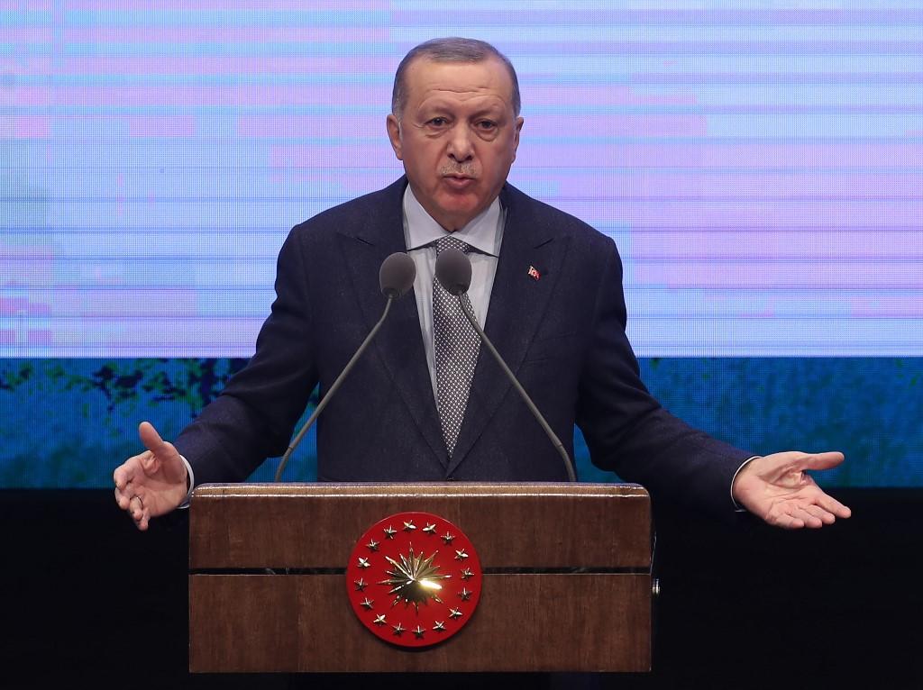 الرئيس التركي رجب طيب أردوغان، في أنقرة، 16 كانون الثاني/ يناير 2020. (أ ف ب)