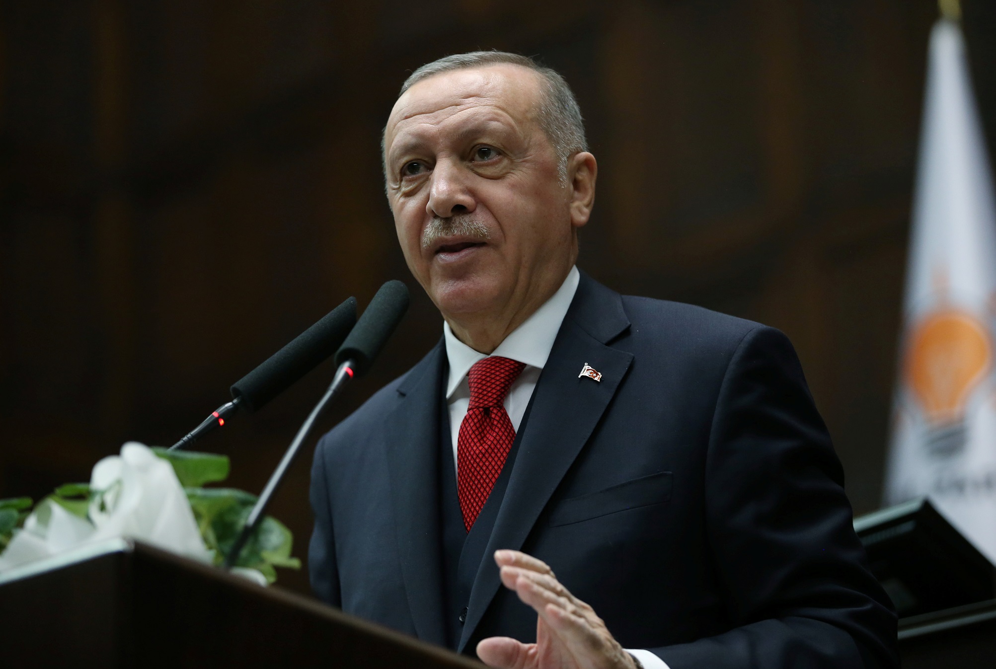 الرئيس التركي رجب طيب أردوغان، 14 كانون الثاني/يناير 2020. (أ ف ب)