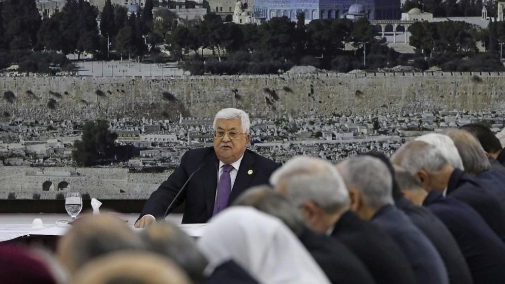 الرئيس الفلسطيني محمود عباس. (أ ف ب)