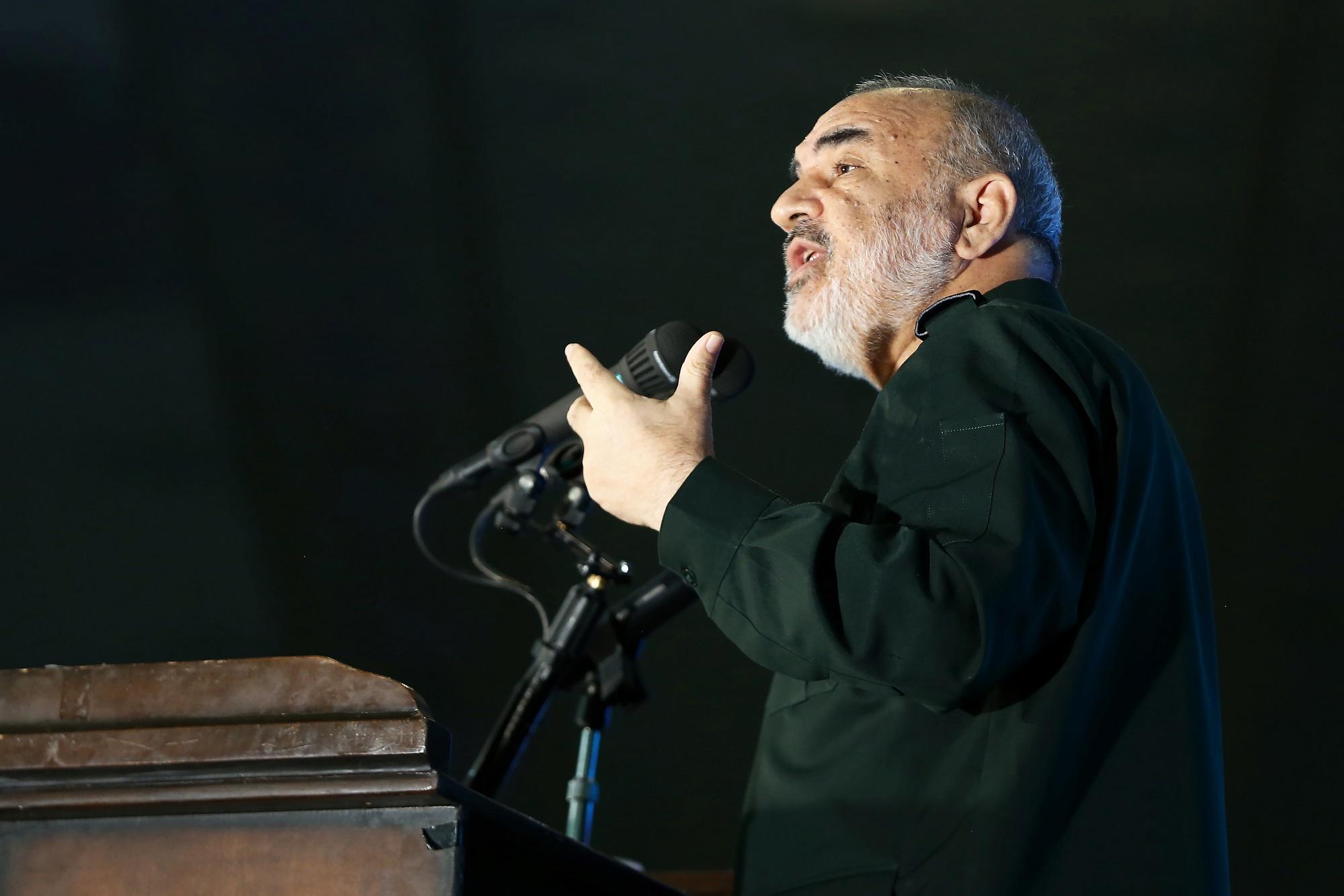 قائد الحرس الثوري الإيراني حسين سلامي. (رويترز)
