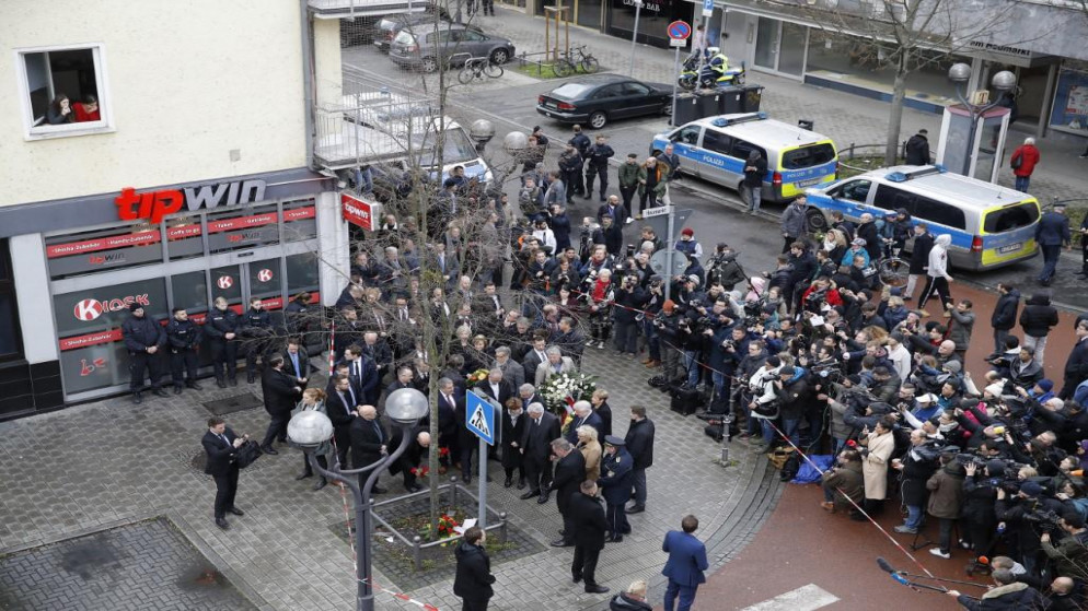 قتل 9 أشخاص ليل الأربعاء، في مدينة هاناو قرب فرانكفورت وسط ألمانيا. (أ ف ب)