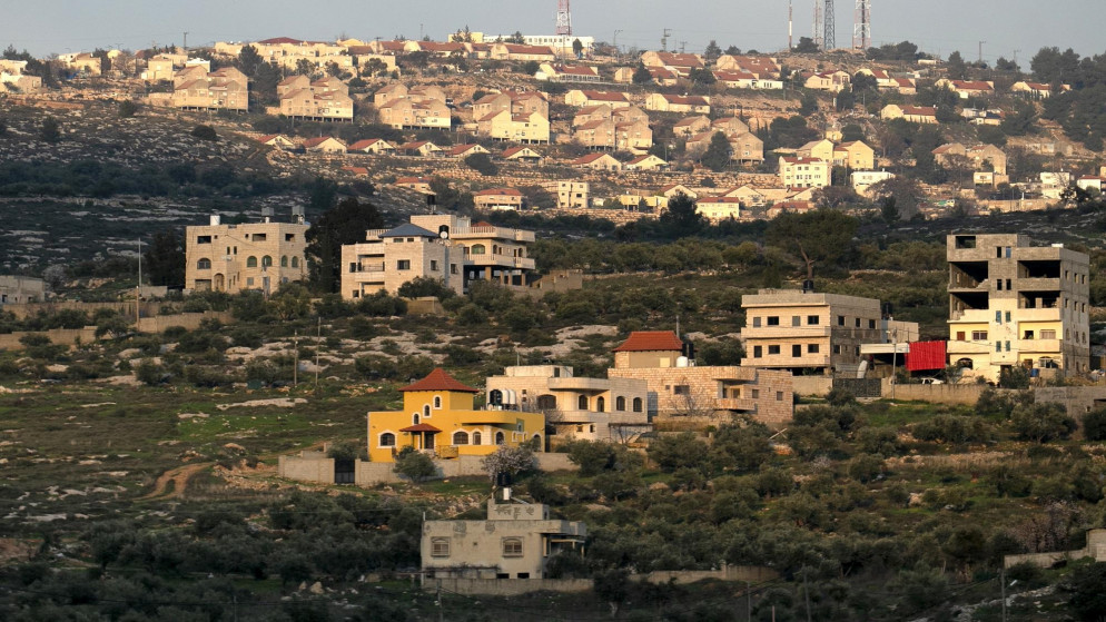 مستوطنات إسرائيلية في الضفة الغربية المحتلة التي يعتبرها القانون الدولي غير شرعية. (أ ف ب)