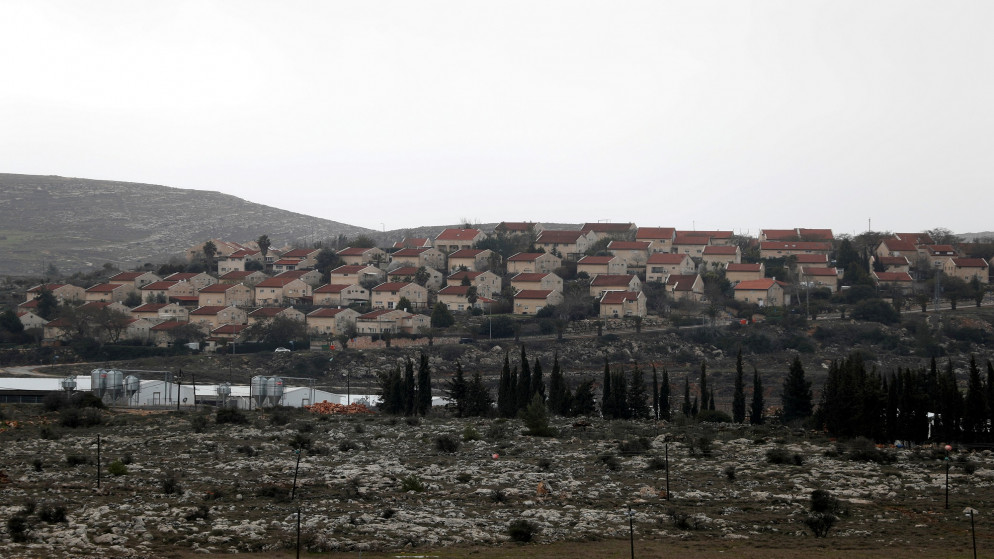 مستوطنة عوفرا اليهودية بالقرب من قرية سلواد في رام الله في الضفة الغربية المحتلة. 09/02/2020. (محمد تركمان/ رويترز)