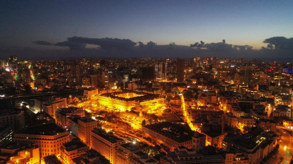 العاصمة اللبنانية بيروت، 28 آذار/مارس 2020. (أ ف ب)