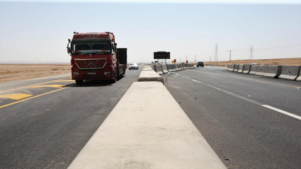 مشروع الطريق الصحراوي الواصل بين عمّان ومحافظات الجنوب. (صلاح ملكاوي/ المملكة)