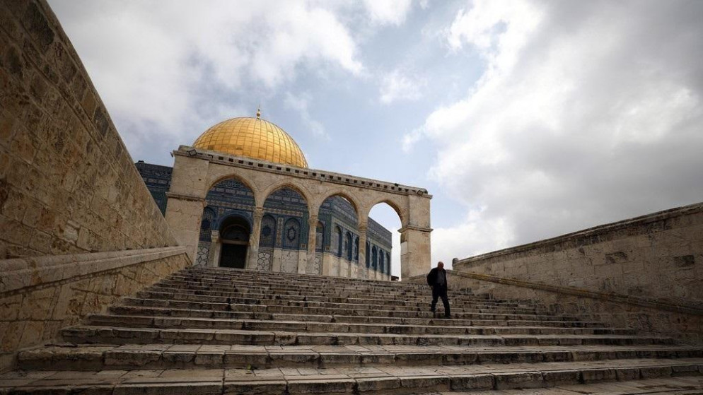 حرم المسجد الأقصى في القدس المحتلة.15 آذار / مارس 2020. (رويترز)