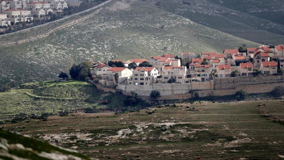 منظر عام لمستوطنة إسرائيلية في الضفة الغربية المحتلة. (أ ف ب)