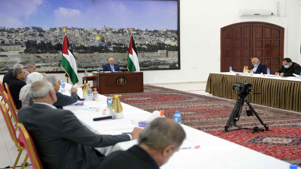الرئيس الفلسطيني في اجتماع اللجنة المركزية لحركة فتح (وفا)