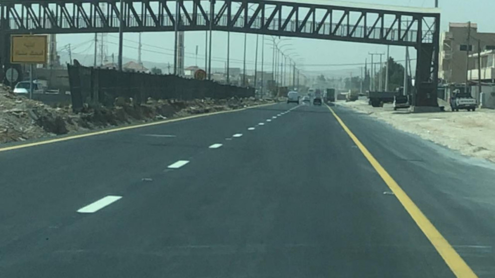 جزء من مشروع الباص سريع التردد عمان-الزرقاء.( وزارة الاشغال العامه والإسكان)