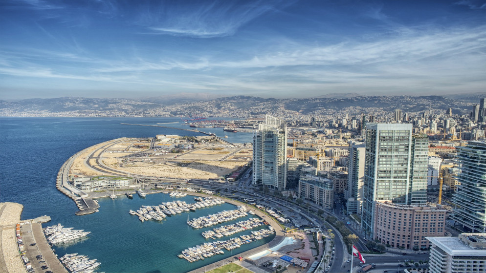 منظر جوي لمدينة بيروت. (shutterstock)