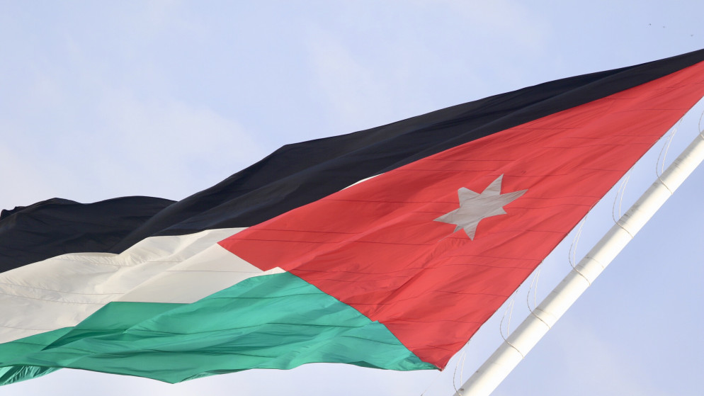 علم الأردن. (صلاح ملكاوي/ المملكة)