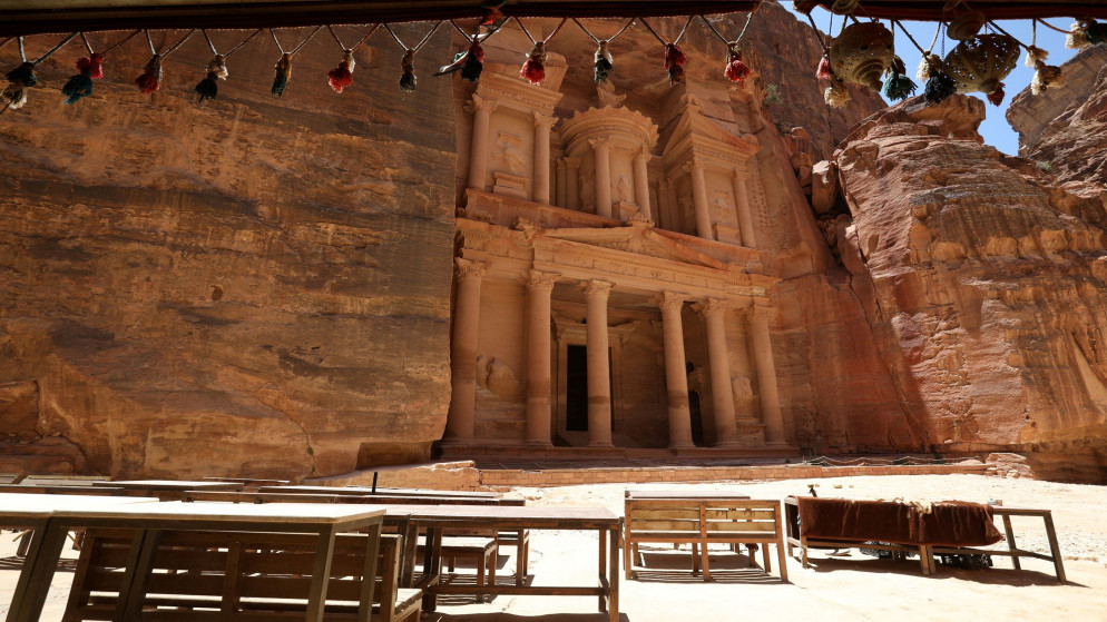 مدينة البترا الأثرية خالية من السياح؛ بسبب أزمة فيروس كورونا في الأردن، 06/06/2020. (محمد حامد/ رويترز)
