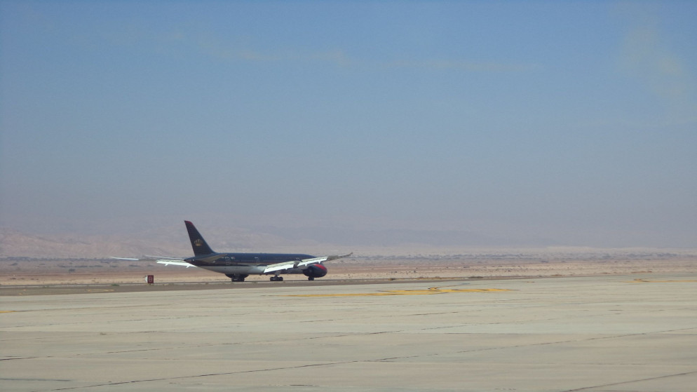 صورة أرشيفية لمهبط طائرات في مطار الملك الحسين الدولي في محافظة العقبة. (صفحة المطار على موقع "فيسبوك")