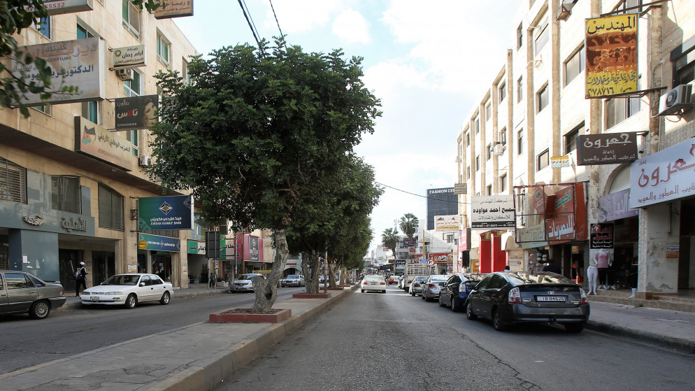 منظر عام لشارع الهاشمي في محافظة إربد. (صلاح ملكاوي / المملكة)