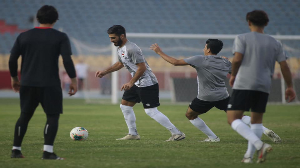 جانب من استعدادات المنتخب العراقي للقاء الأردن وأوزبكستان في 12 و17 تشرين ثاني/نوفمبر الجاري في الإمارات. (الاتحاد العراقي لكرة القدم)