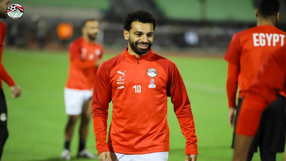 تدريبات محمد صلاح مع منتخب مصر لكرة القدم. (الاتحاد المصري لكرة القدم)