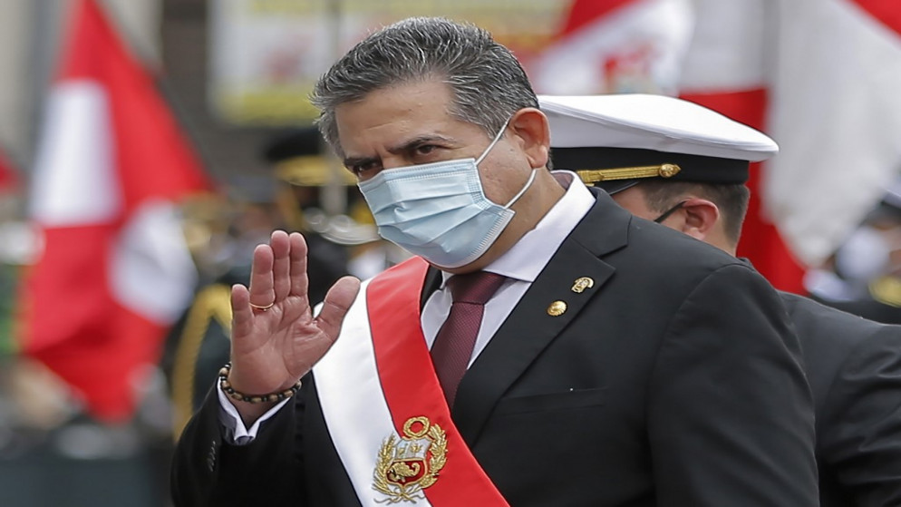 رئيس بيرو المستقيل مانويل ميرينو (أ ف ب)