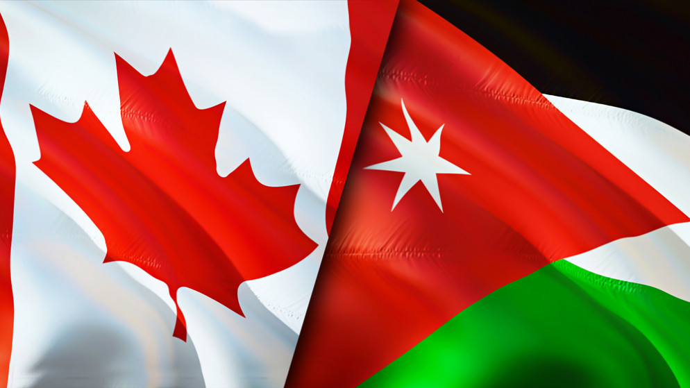 علم الأردن وكندا (shutterstock)