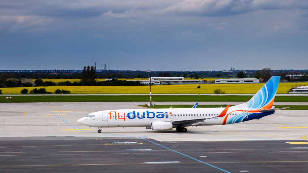 طائرة لفلاي دبي في التشيك . 3 مايو ، 2015. (shutterstock)