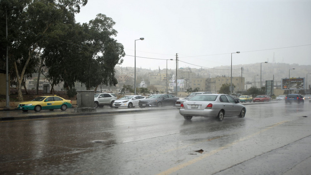 أمطار في العاصمة عمّان. أرشيفية. (صلاح ملكاوي / المملكة)