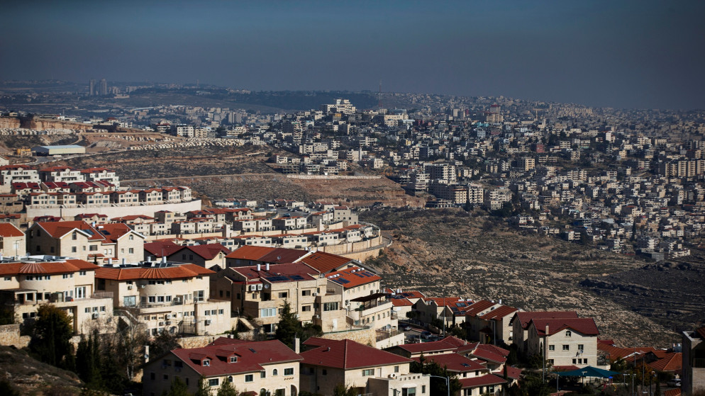 منظر عام لمستوطنة إسرائيلية في الضفة الغربية المحتلة. (أ ف ب)