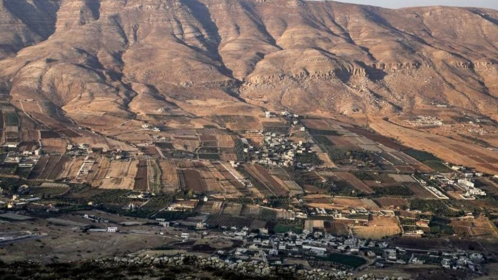 منظر عام لغور الأردن في الضفة الغربية المحتلة. (أ ف ب)