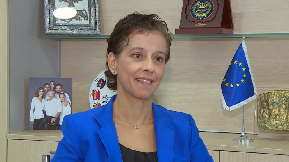 سفيرة الاتحاد الأوروبي في الأردن ماريا هادجيثيودوسيو. (المملكة)