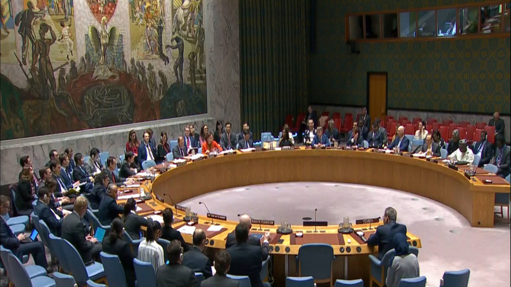 صورة أرشيفية من داخل مجلس الأمن الدولي. (الأمم المتحدة)