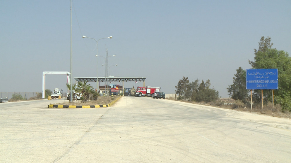 شارع يؤدي إلى معبر جابر الحدودي مع سوريا. (المملكة)