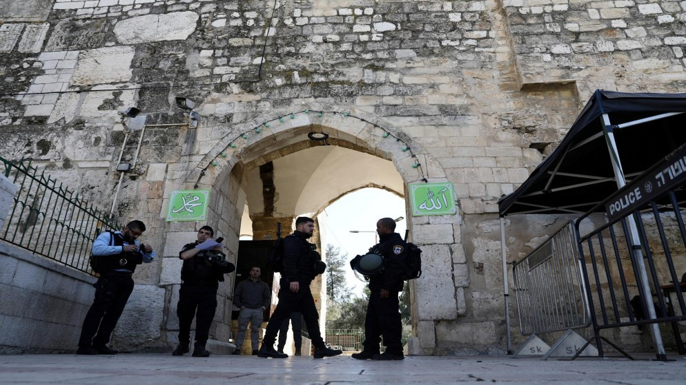 عناصر من شرطة الاحتلال الإسرائيلي في مدينة القدس المحتلة. (رويترز)