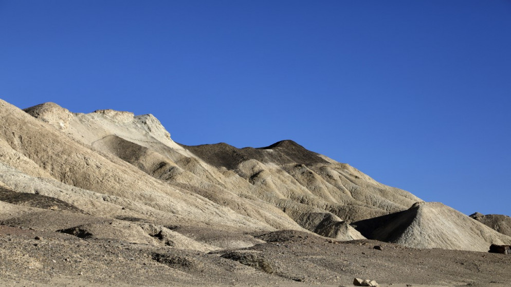جانب من وادي الموت في ولاية كاليفورنيا الأميركية الذي سجل درجة حرارة 54.4 درجة مئوية مؤخرا، 14 شباط/فبراير 2014. (أ ف ب)