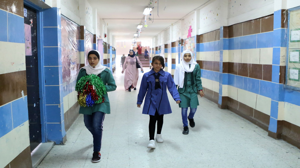 صورة أرشيفية لمدرسة تابعة لوكالة الأمم المتّحدة لإغاثة وتشغيل اللاجئين الفلسطينيين "أونروا" في الأردن. (صلاح ملكاوي / المملكة)