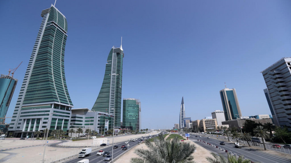 مرفأ البحرين المالي ومركز البحرين التجاري العالمي، في العاصمة البحرينية المنامة، 28 فبراير 2018. (رويترز)