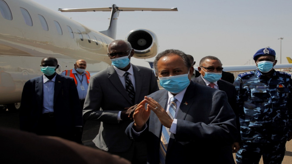توجه رئيس الوزراء السوداني عبدالله حمدوك إلى جوبا الأحد على رأس وفد كبير يضم 5 وزراء. (وكالة الأنباء السودانية)