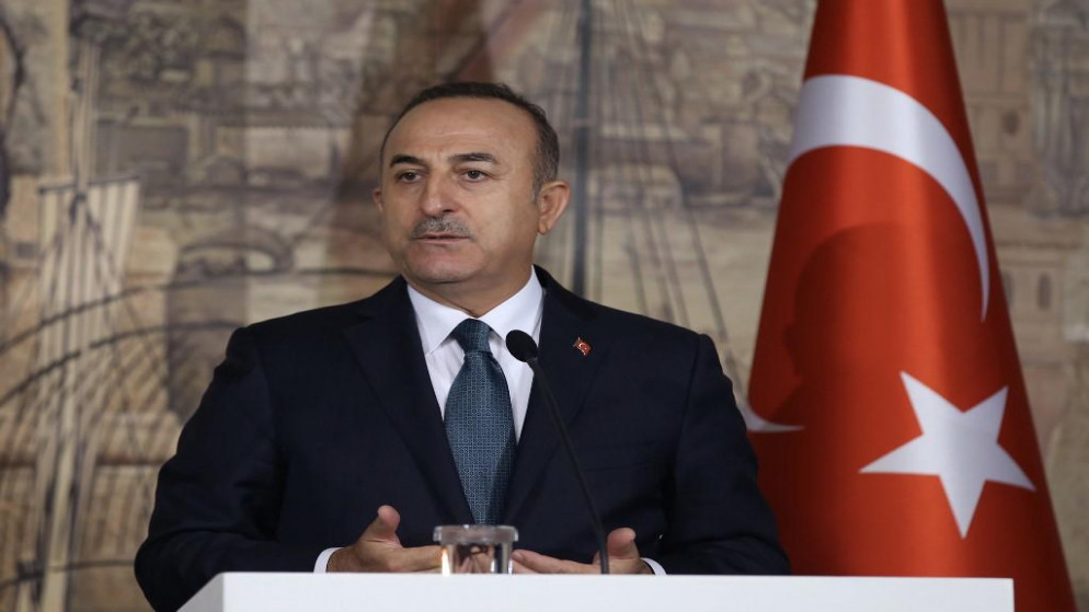 وزير الخارجية التركي مولود جاويش أوغلو. (أ ف ب)