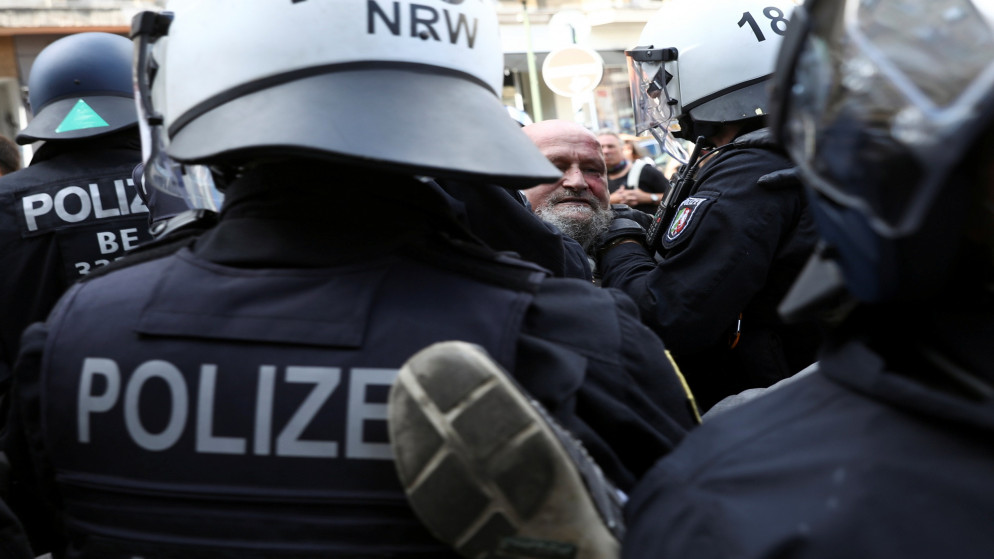 صورة أرشيفية لاحتجاجات في ألمانيا. (رويترز)