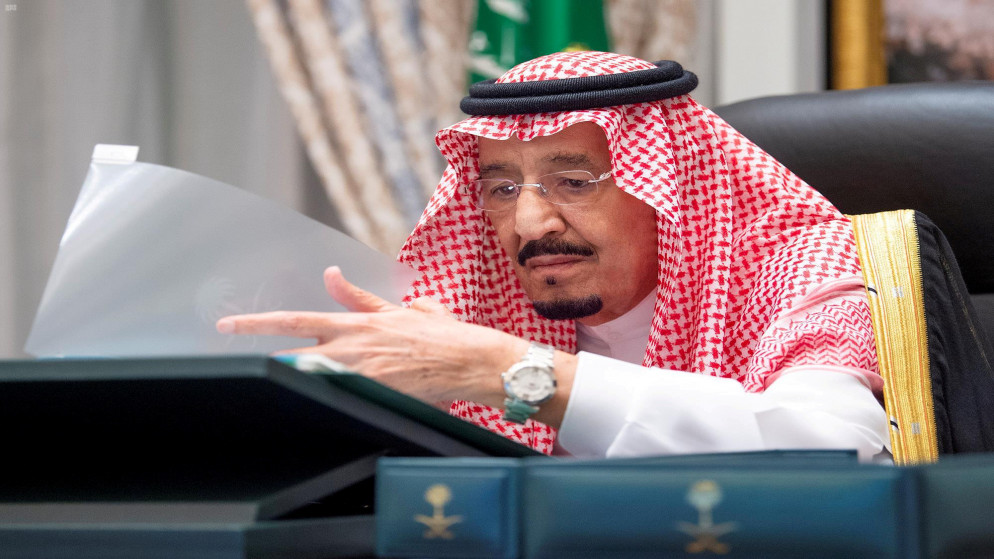 العاهل السعودي الملك سلمان بن عبد العزيز، 18 آب/أغسطس 2020. (رويترز)
