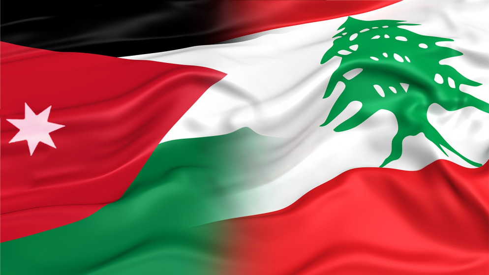 العلمين الأردني واللبناني.(storyblocks)