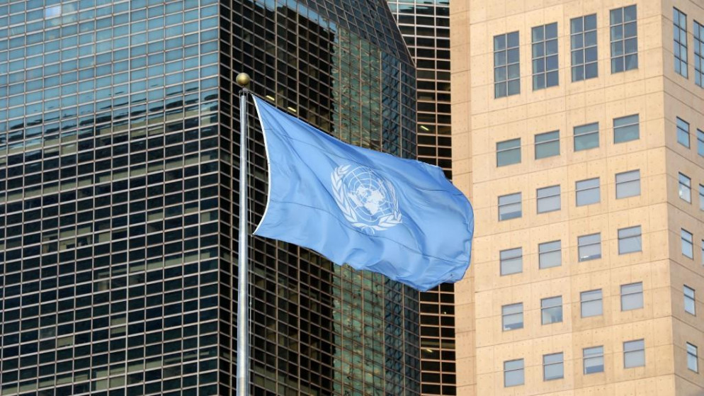 علم الأمم المتحدة في مدينة نيويورك. (أ ف ب)