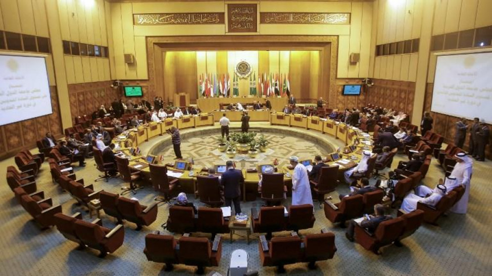 صورة أرشيفية لاجتماع في جامعة الدول العربية. (أ ف ب)