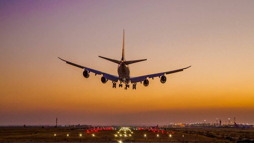 مطار الملك الحسين الدولي يستقبل أولى الرحلات الجوية الدولية القادمة من مصر .(مطار الملكة علياء الدولي)